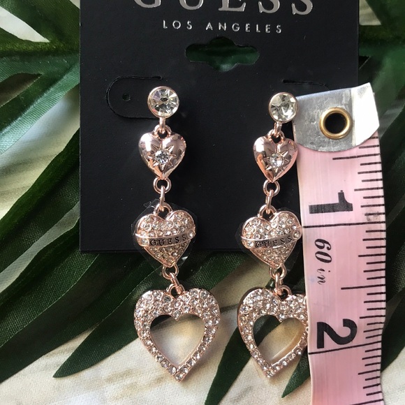 Guess hearts earrings long - Picture 4 of 4